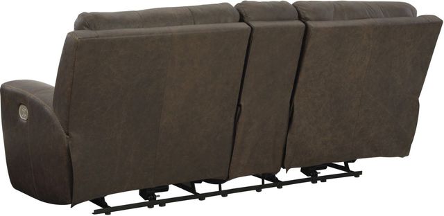 Signature Design by Ashley® Roman Umber Power Reclining Loveseat with Console-3