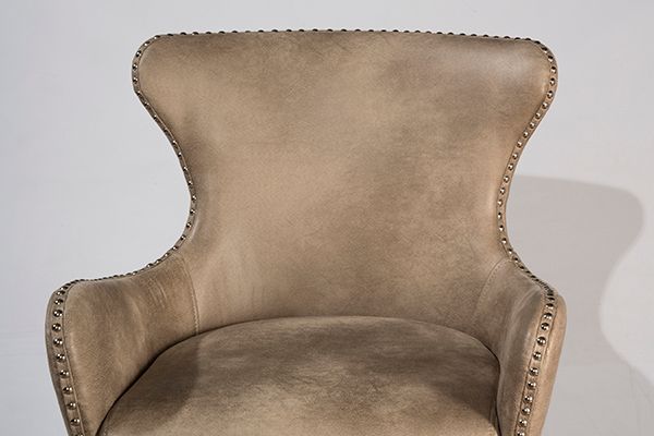 HH2 Home Caydena Taupe/Rustic Gray Swivel Return Memory Counter Stool-1
