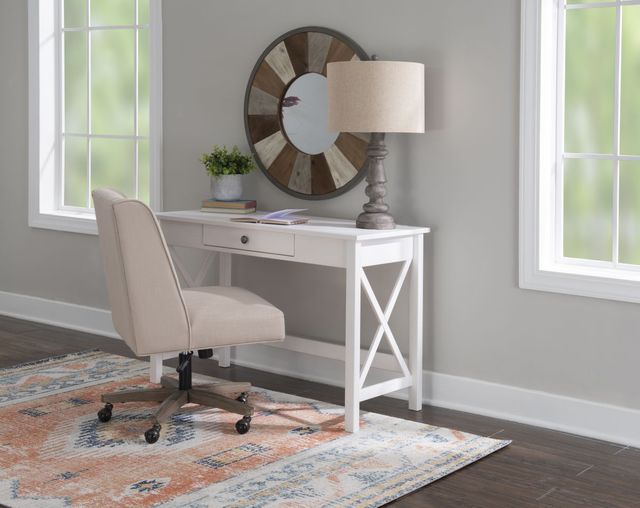 Linon Dover Antique White Writing Desk-8