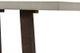 Armen Living Elodie Gray Rectangular Console Table with Dark Brown Base -3