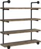 Coaster® Elmcrest Black/Grey Driftwood 40" Wall Shelf-2