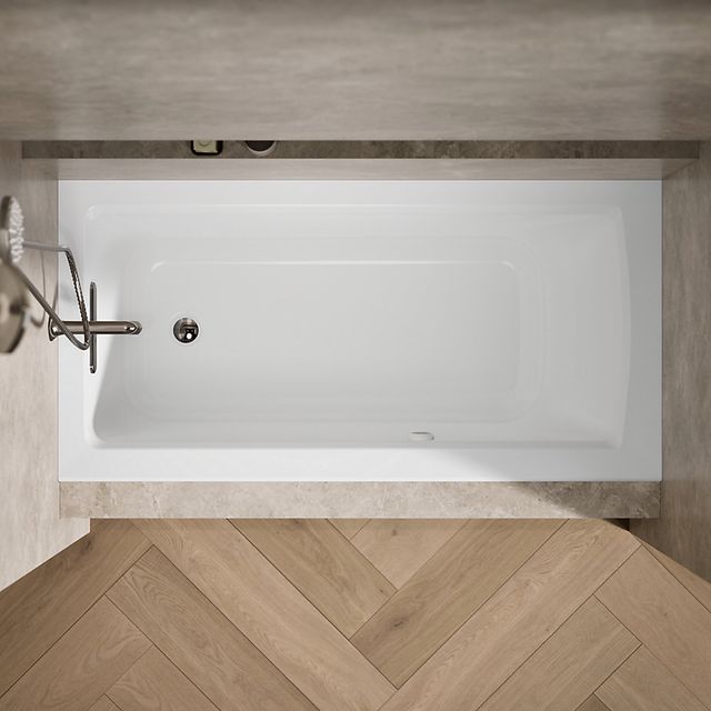 KOHLER® Archer® White 60" x 30" Heated Bubble Massage™ Air Bath - Left Drain-2