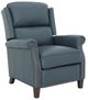 BarcaLounger® Shasta Santa Fe Ocean Leather Manual Recliner-0