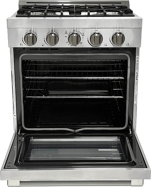 Unique® Appliances Classic Retro 30" Stainless Steel Slide-In Propane Gas Range-1