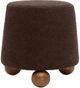 TOV Furniture Jaine Chocolate Brown Boucle Ottoman-0