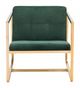 Zuo® Alt Green and Gold Arm Chair-1