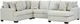 Behold™ Home Pippa 3-Piece Light Gray U-Shaped Sectional-0