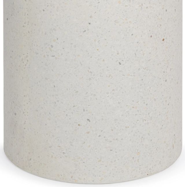 Classic Home Nysa White Concrete Outdoor End Table-4