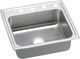 Elkay Lustertone® Classic Lustrous Satin 22" x 19-1/2" x 6-1/2" 4-Hole Single Bowl Drop-In ADA Sink with Quick-Clip-0