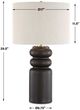 Uttermost® Macon Matte Black Table Lamp-3