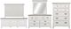 Liberty Furniture Allyson Park 4-Piece Charcoal/Wirebrushed White Queen Panel Bedroom Set with Chest-0