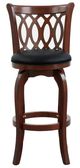 Homelegance® Shapel Black/Dark Cherry 19'' Swivel Pub Height Chair-2