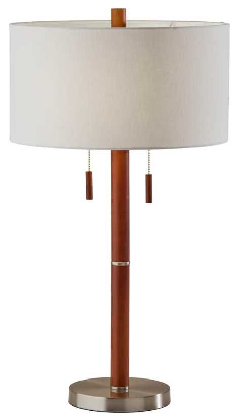Adesso® Madeline Brushed Steel Table Lamp-0