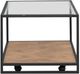 Liberty Furniture Bedford Glass Top Cocktail Table with Black/Weathered Oak Base-3