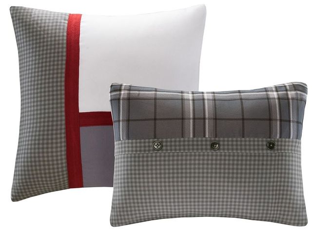 Olliix by Intelligent Design Daryl Grey Twin/Twin XL Comforter Set-1