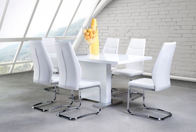 Mazin Furniture Jason White Side Dining Chair-3