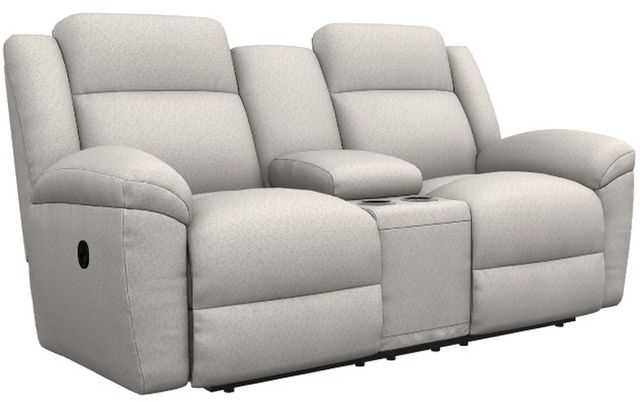 La-Z-Boy® Joel Chalk Manual Reclining Loveseat with Console-0