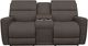 La-Z-Boy® Apollo Slate Leather Power Reclining Loveseat with Console, Headrest, and Lumbar-1