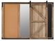 A & B Home Brown Chalkboard and Magnet Message Board-3