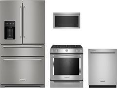 KitchenAid® 4 Piece Stainless Steel Kitchen Package