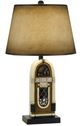 Cal® Lighting & Accessories Jukebox Antique Bronxe/Ivory Table Lamp-0