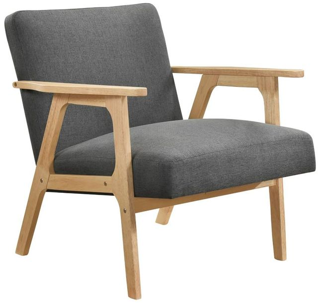 Homelegance® Omara Dark Gray/Natural Accent Chair-0
