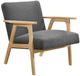 Homelegance® Omara Dark Gray/Natural Accent Chair-0