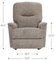La-Z-Boy® Aries Charcoal Power Wall Recliner with Headrest-5
