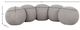 Meridian Furniture Apollo Taupe 75" Boucle Fabric Upholstered Bench-5