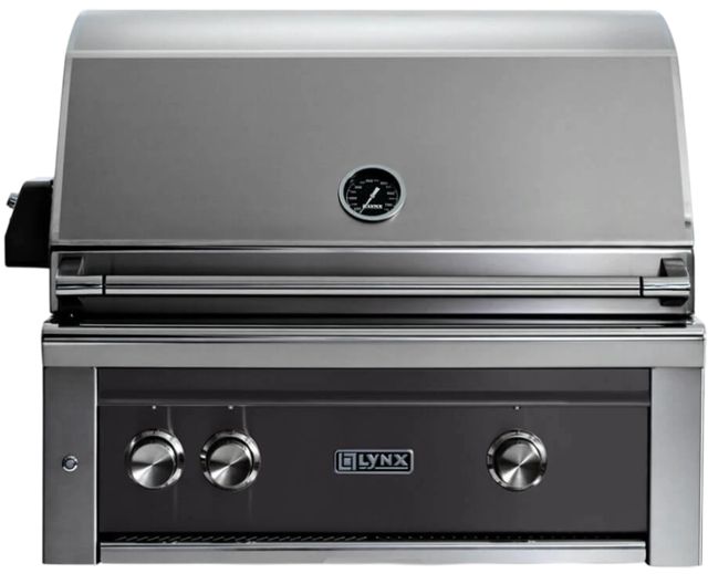 LYNX® Professional 2-Burner Obsidian Built-In Natural Gas Grill with Rotisserie-0