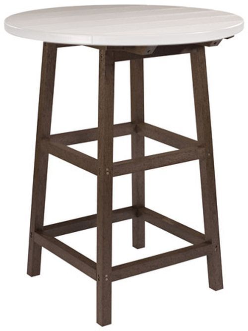 C R Plastic Generation Line Chocolate Pub Table-0