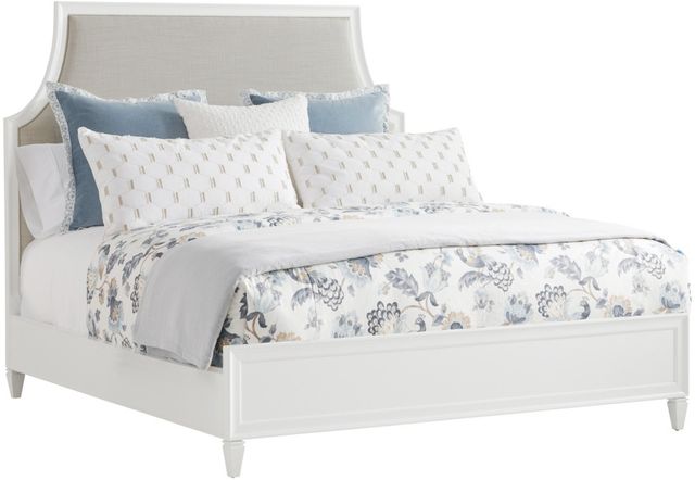 Lexington Home Avondale Inverness White Alabaster/Winter Wheat California King Upholstered Bed-0