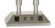 Cal® Lighting & Accessories Brushed Steel/White Desk Lamp-1