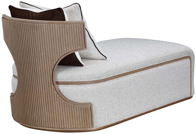 Michael Amini® West Kensington Sea Salt Caramel Chaise-4