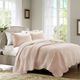 Olliix by Madison Park 3 Piece Blush King/California King Tuscany Reversible Scalloped Edge Coverlet Set-4