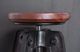 International Furniture Direct Parota Black/Brown Adjustable Swivel Stool-3