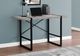 Monarch Specialties Inc. 48"L Grey Reclaimed Wood with Black Metal Computer Desk-4