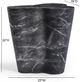 TOV Furniture Slab Black 22" Concrete Indoor/Outdoor Side Table-2