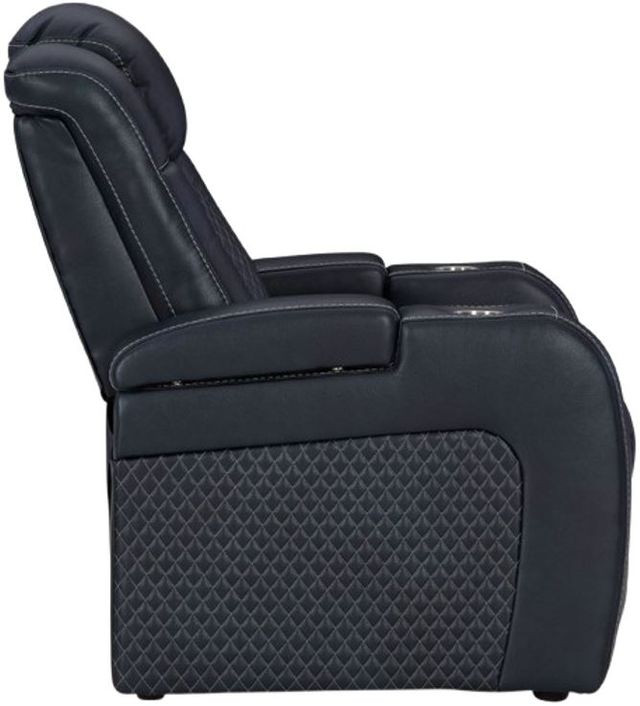 Signature Design by Ashley® Fyne-Dyme Sapphire Power Recliner with Adjustable Headrest-3