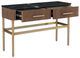 Fairfield® Dimitri Kafe Rectangular Console Table with Galaxy Black Marble Top-2