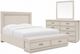 Riverside Furniture Arielle Parchment 3-Piece Queen Panel Upholstered Storage Bedroom Set-0