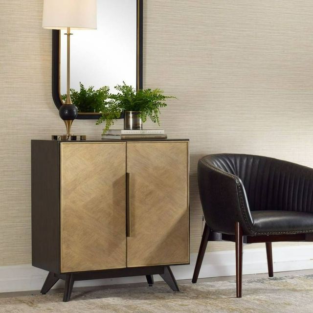 Uttermost® Reina Dark Walnut/Light Wood Cabinet-1