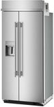 KitchenAid® 36" 20.8 Cu. Ft. PrintShield™ Stainless Steel Built In Side-by-Side Refrigerator with Exterior Water and Ice Dispenser-2