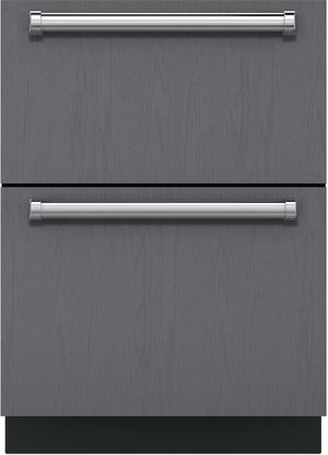 Front view of the Sub-Zero® 24" Panel Ready Outdoor Refrigerator Drawers