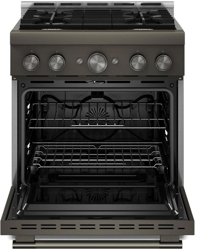 KitchenAid® 30" Black Ore Pro Style Gas Range with No Preheat Air Fry Mode-1