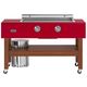 Caliber™ Signature Rockwell 60" 2-Burner Crimson Freestanding Liquid Propane Griddle with Wood Base and Castors-0