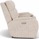Flexsteel® Strait Oyster Power Reclining Loveseat with Console and Power Headrests-2