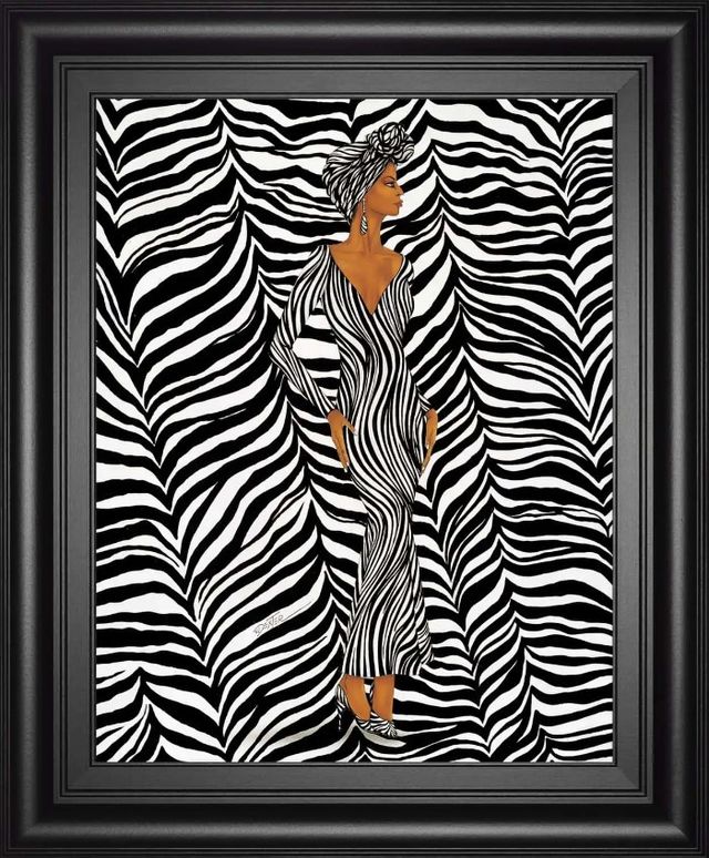 Classy Art Zebra Inspired Fashion by Dexter Griffin Wall Art-0