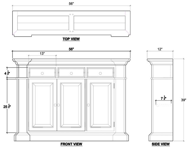 Bramble Customizable Roosevelt Narrow Sideboard-1