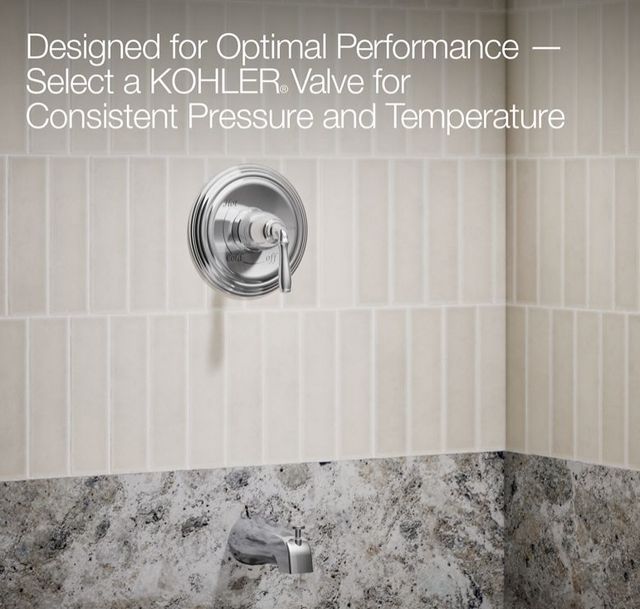 KOHLER® Devonshire® Rite-Temp® Polished Chrome 1.75 GPM Bath and Shower Trim Kit-4